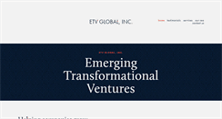 Desktop Screenshot of etvglobal.com